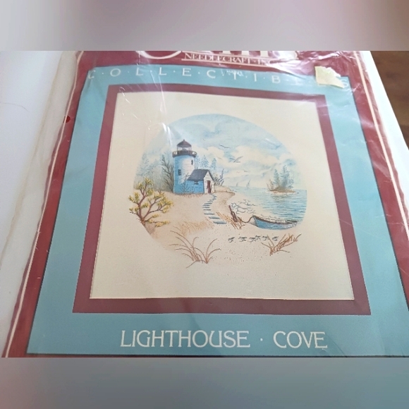 Cathy Needlecraft Kit Lighthouse Cove #514 Vintage Made in USA - Picture 2 of 6